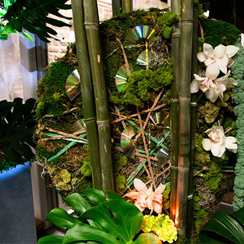 Greenery floral installation