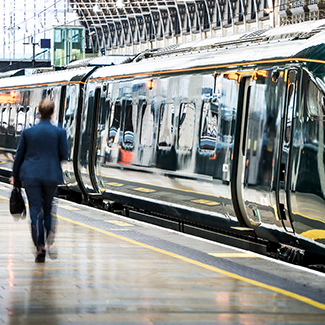 High speed train at station