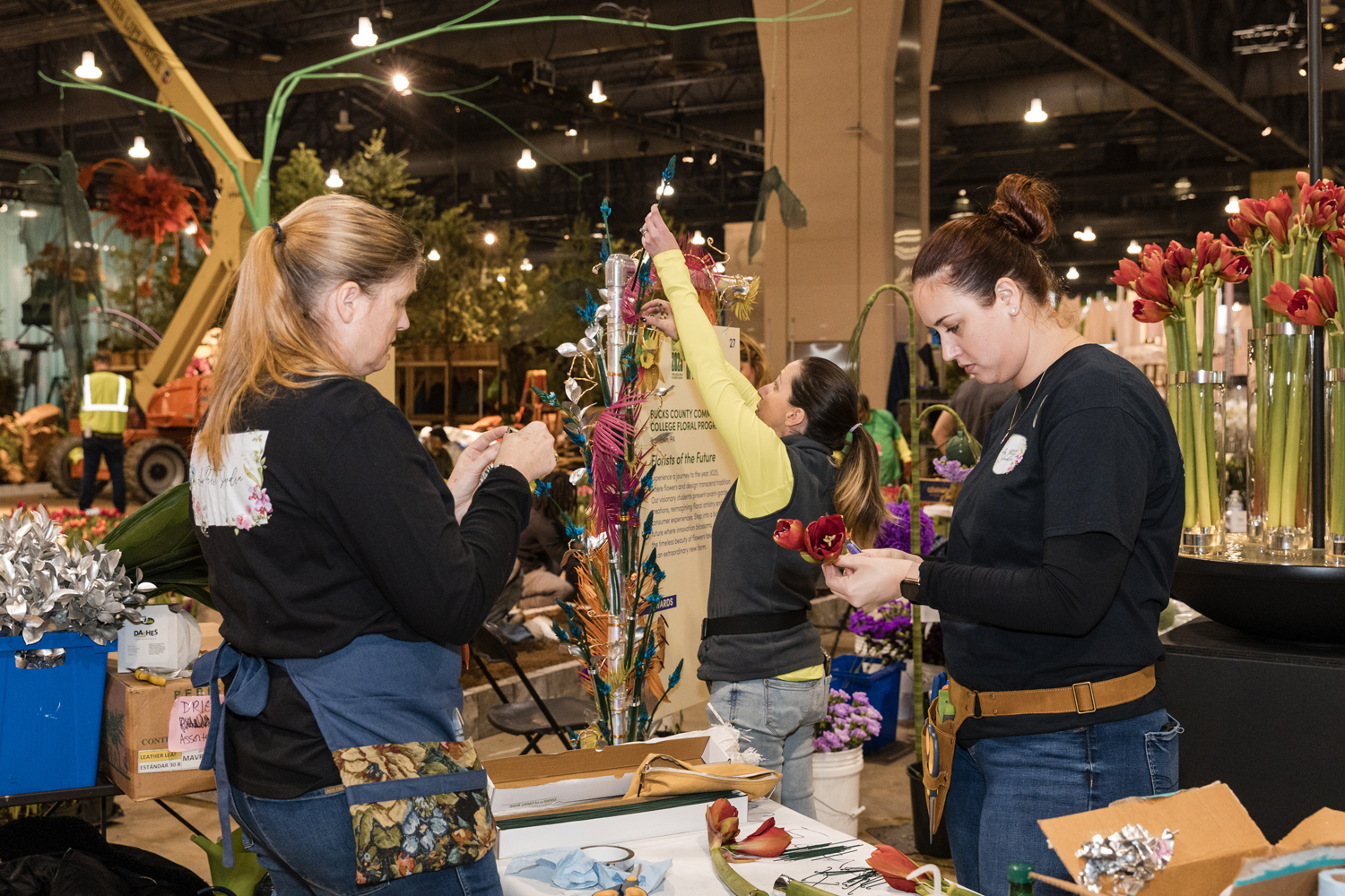 Bucks floral designers prepare for the Philadelphia Flower Show